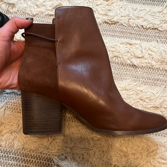 Kate spade Saturday brown leather and suede booties size 8 - Picture 8 of 9
